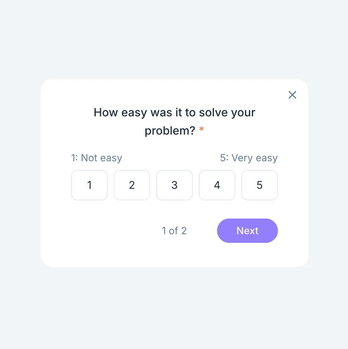 Customer Effort Score (CES) Survey Template