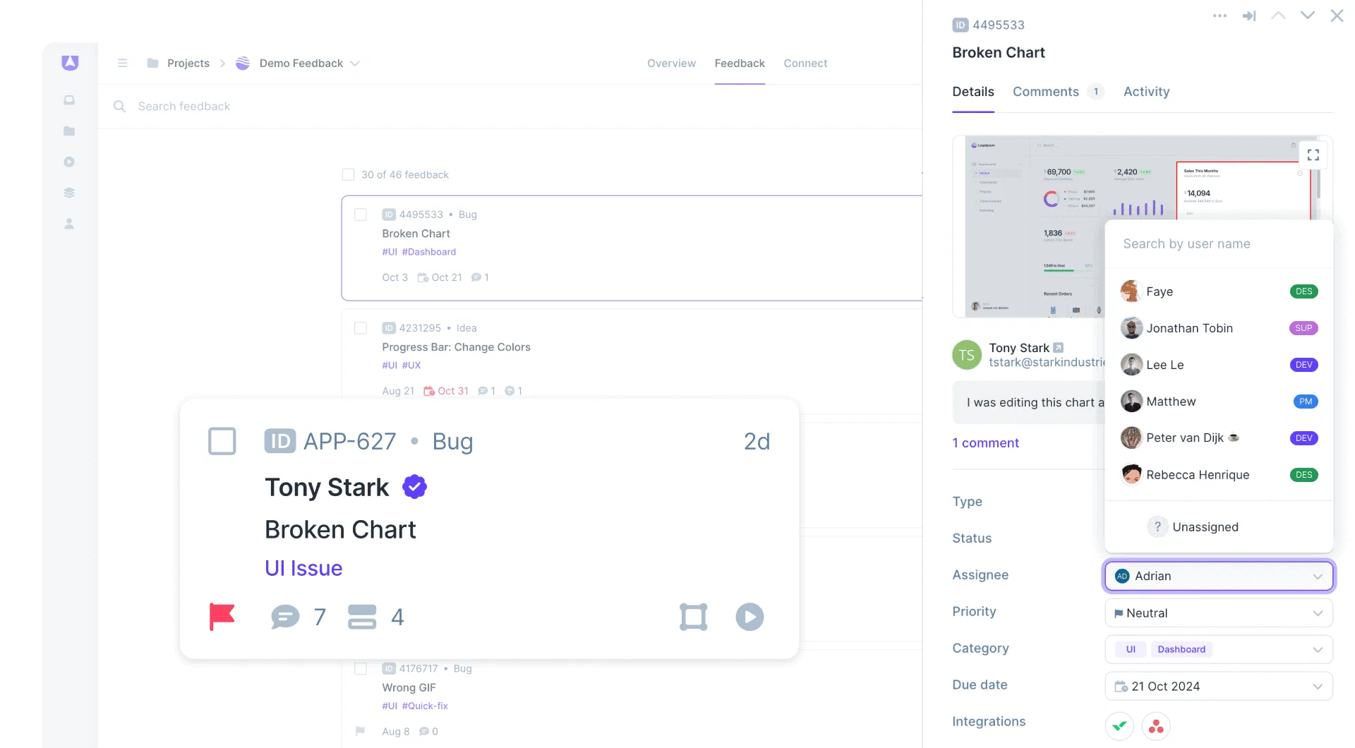 Streamline feedback across teams