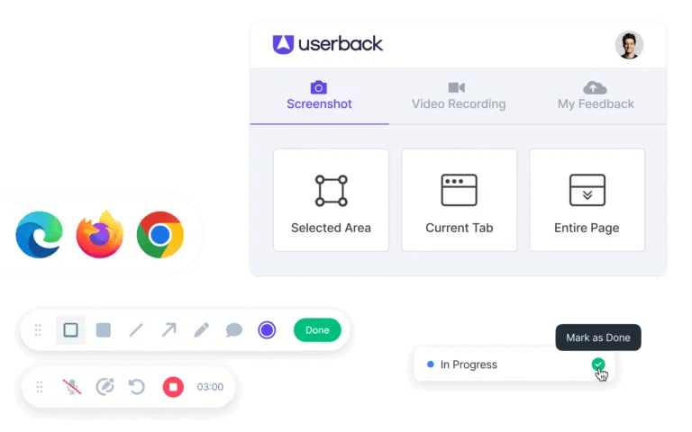 Userback browser extension hero