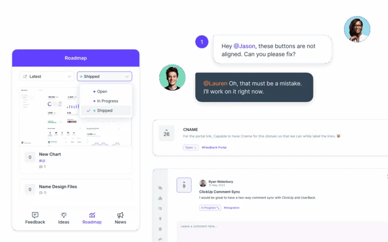 Userback feature portal