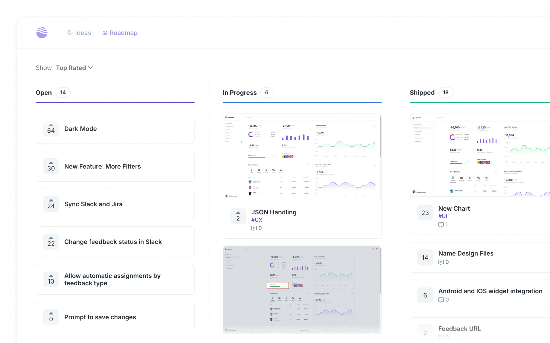 Userback roadmap