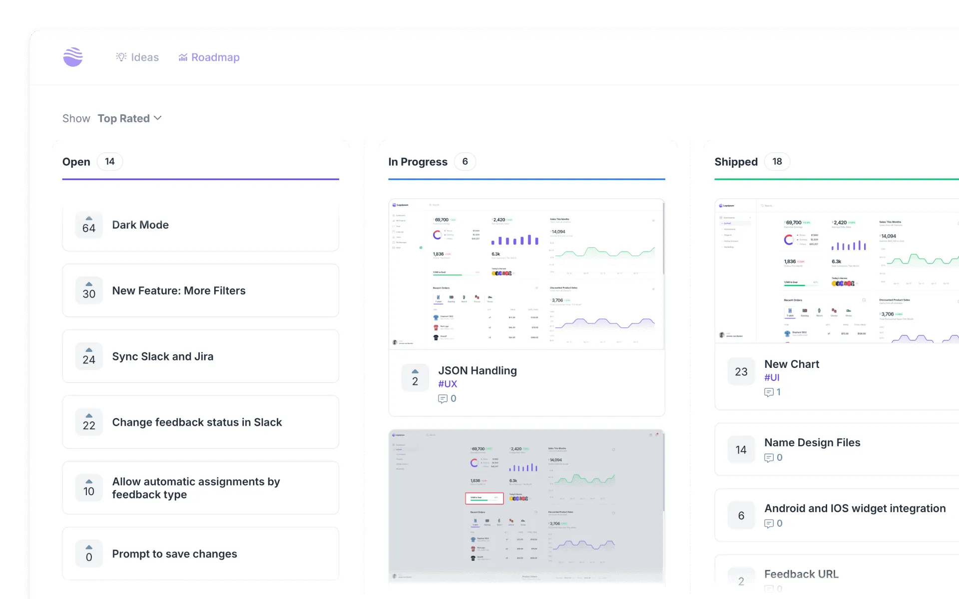 Userback roadmap hero