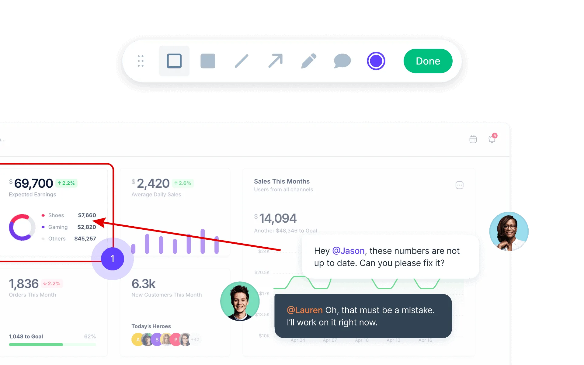 Userback screen annotation hero