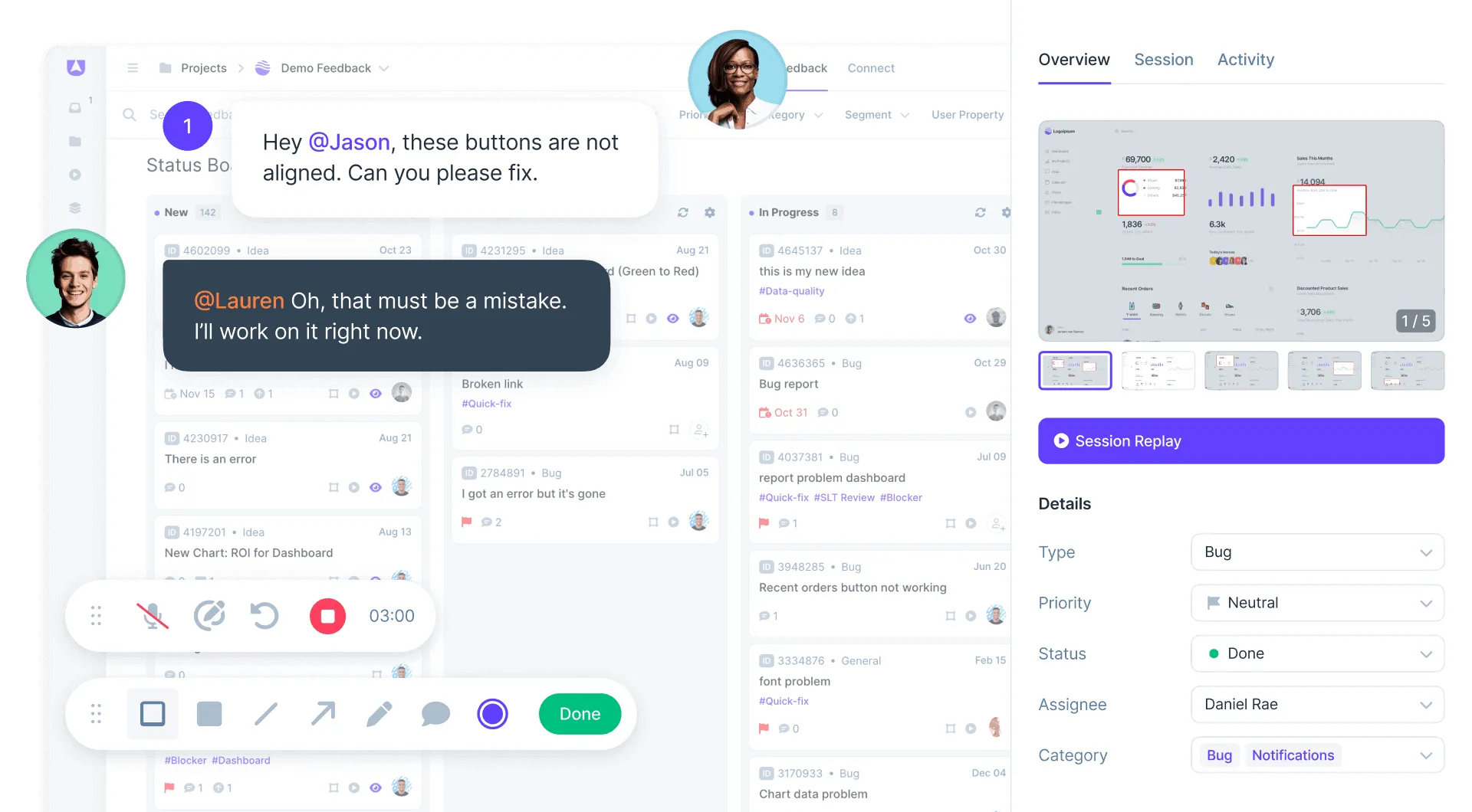 User-friendly website feedback tools