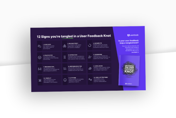 12 Signs you’re tangled in a User Feedback Knot