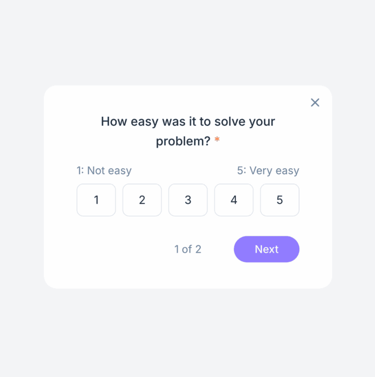 Customer Effort Score (CES)