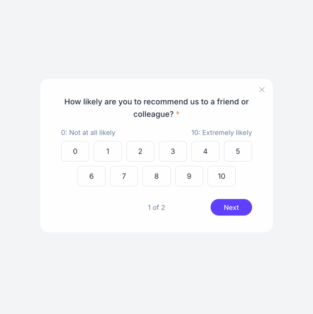Net Promoter Score (NPS) Survey Template