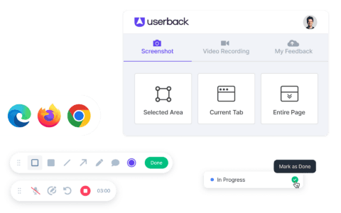 Userback browser extension hero