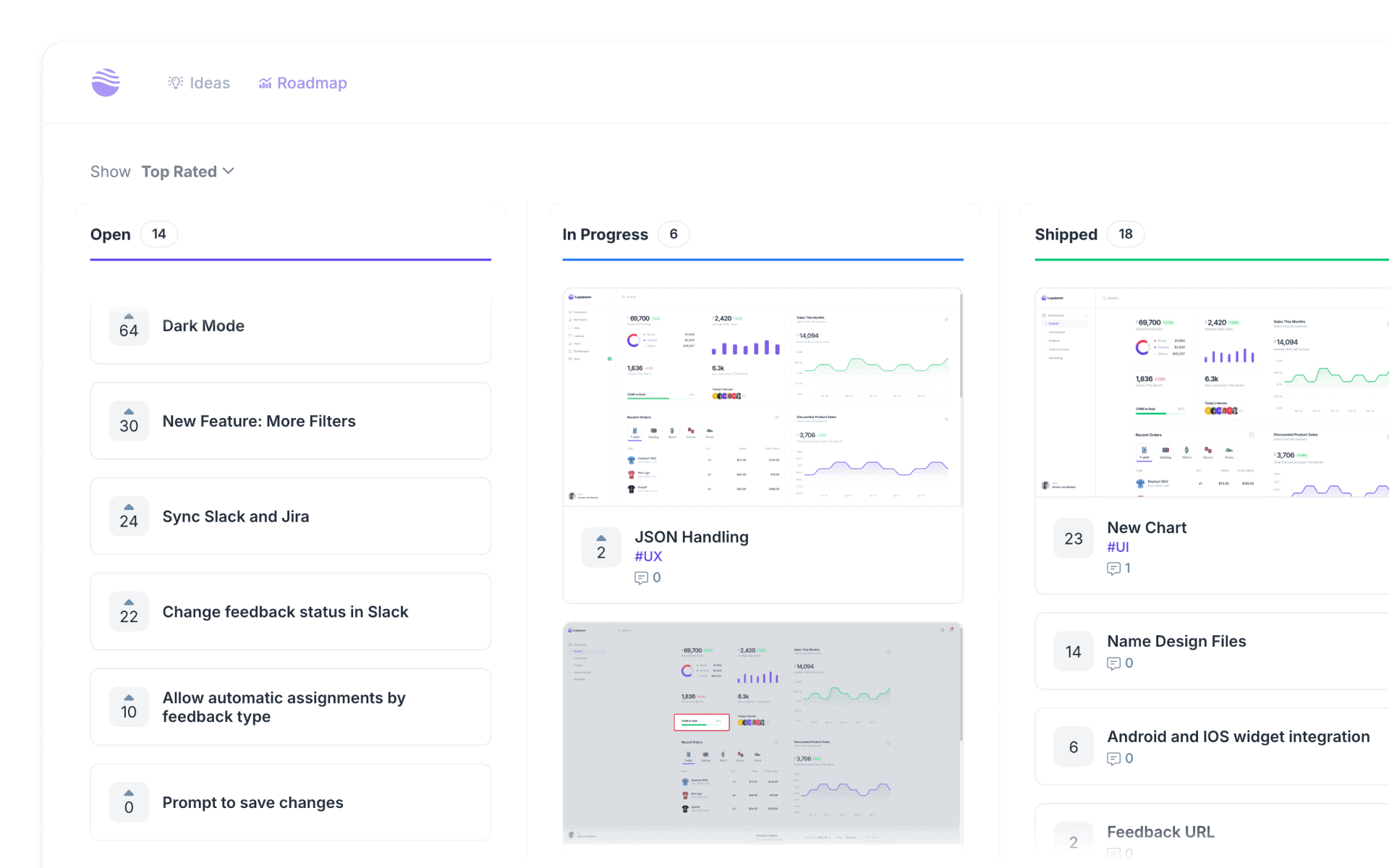 Userback roadmap hero