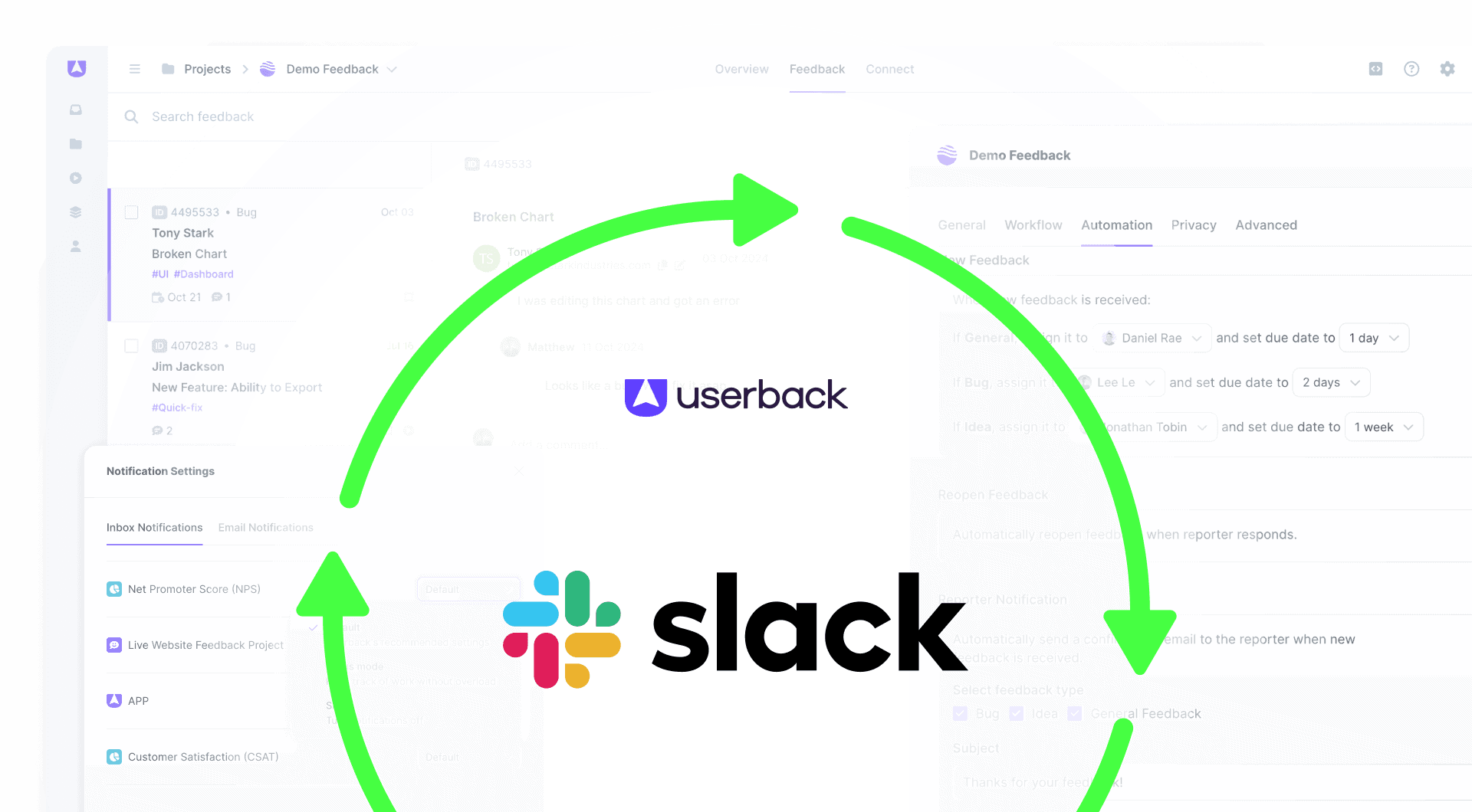 Seamlessly manage feedback in Slack