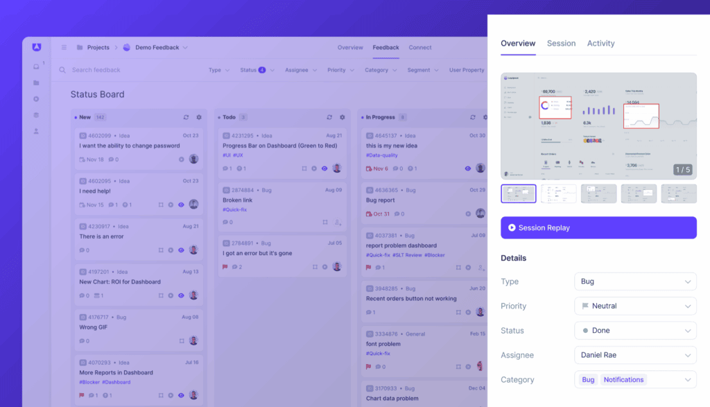 Feedback Status Board