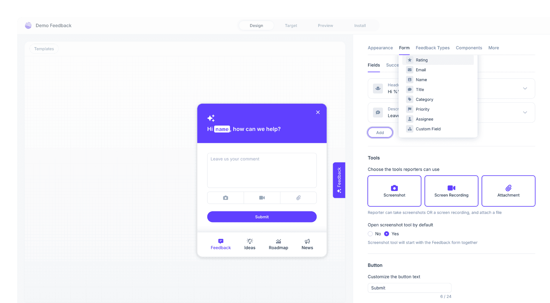 Embed your Feature Portal