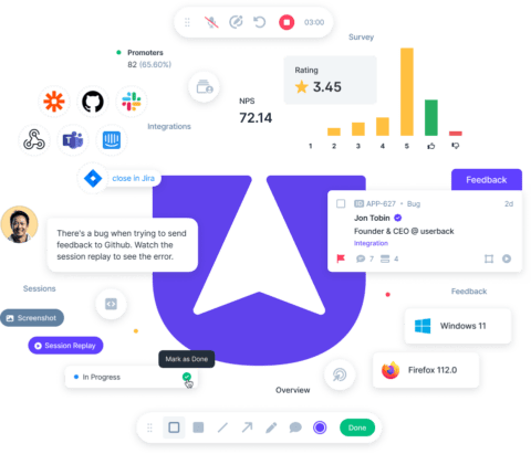 Userback feature overview
